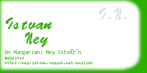 istvan ney business card